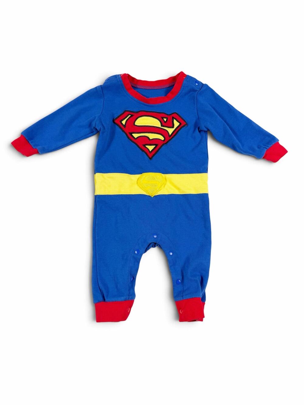 Superman Baby Romper Costume Blue Red 3-6 Months
